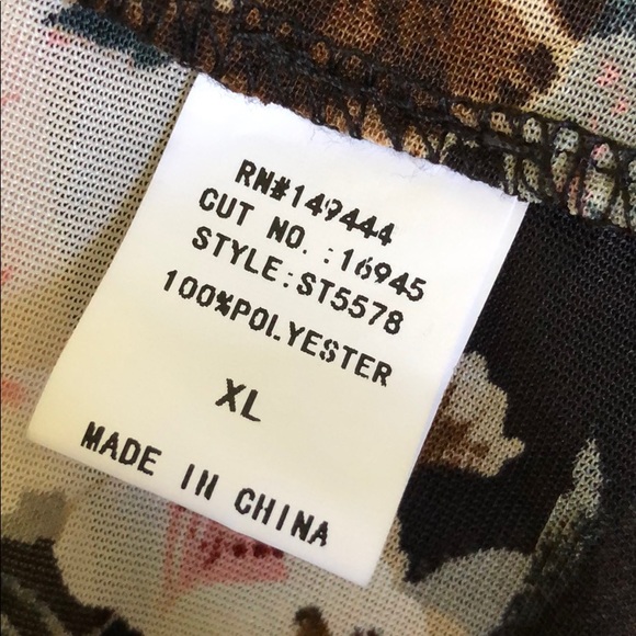 Floral and Fringe Thin Kimono - Picture 7 of 7